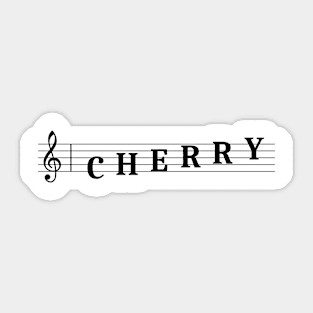 Name Cherry Sticker